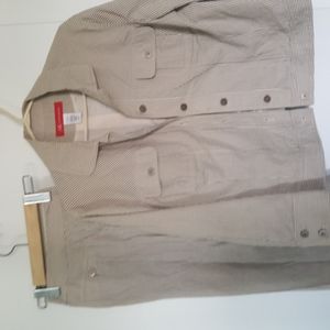 Anne Klein stretch 12 pants & jacket striped suit